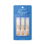 D'Addario Woodwinds - Royal Tenor Saxophone Reeds - Tenor Sax Reeds with Strong Spine - Tenor Saxophone Reeds - Great for Classical or Jazz - Strength 1.5, 3-Pack