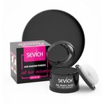 Sevich Hairline Powder，Instantly Conceals Hair Loss, Root Touch up Powder, Hair Shadow Toppers for Women & Men, Touch Up for Thinning Gray Hair, Windproof & Sweatproof, Black