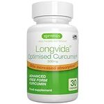 Longvida Optimised Curcumin 500mg, High Dose & 285x Increased Bioavailability, Rapid Absorption with Sustained Action, Vegan, 30 Capsules, by Igennus