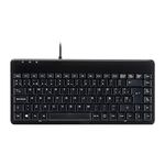 Perixx PERIBOARD-409U ES - Mini USB Teclado - Brillante - QWERTY Español con Ñ tecla