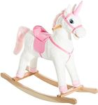 Qaba Kids Plush Toy Rocking Horse U