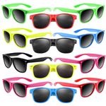 Morcheiong 12 Pack Party Sunglasses in Bulk for Birthday Summer Party Goody Bag Fillers Favors, Mixed Colored