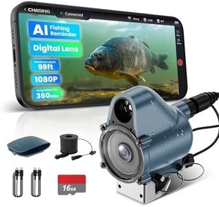 【2026 Upgrade Version】 Canfish CF1 Underwater Fishing Camera,1080P Full HD Portable Video Fish Finder,APP Remote Control Real-time Observation,Fish Coming Reminder Fishing Camera