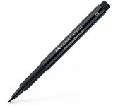 Faber-Castell Art & Graphic Pitt Artist Pen Brush India Ink Pen, Black, Single Pitt Pen, For Art, Craft, Drawing, Sketching, Home, School, University, Colouring
