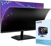 FILMEXT [2023 Upgrade 27 Inch Removable Privacy Screen Filter for 16:9 All-in-One Desktop/Frameless Computer Monitor, Bubble Free Anti Spy Blue Light Filter for Computer