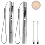 LEAGY Pen Torches for Nurses,Reusable Rechargeable Torch,2Pack LED Lights Pen Light