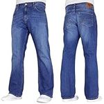 Crosshatch Mens Stretch Boot Cut Leg Flared Classic Retro Denim Jeasn by JeanBase Mid Wash 38W X 32L