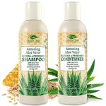 Amazing Aloe Vera Eczema Psoriasis Shampoo and Conditioner Set with Manuka Honey