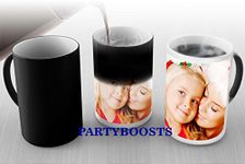 Personalised Colour Changing Coffee Mug Cup YOUR PHOTO & TEXT Magic Mug WOW