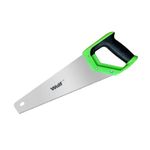 Wulf 18-Inch Steel Handsaw for Wood, Plywood, and Grass Pruning | Plastic Rubber Grip Handle | High Cutting Efficiency | Hand-Crafted Carpenter Tool आरी