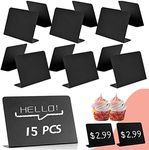 15Pcs Mini Chalkboard, Acrylic Desk