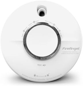 FireAngel SCB10-INT Détecteur Combiné de Fumée et de Monoxyde de Carbone, Détecteurs de Fumée et de CO Combinés pour la Maison, Durée de Vie de 10 Ans