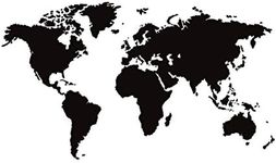 World Map - Palm Rest Sticker Decal