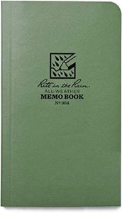 Rite in the Rain Weatherproof Soft Cover Pocket Notebook, 3.5" x 6", Green Cover, Universal Pattern (No. 964)