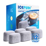 ICEPURE Coffee Machine Water Filter Replacement for Breville BWF100 BWF100NA BES980XL BES920XL BES900XL BES860XL BES870XL Barista Espresso, BES840XL BKC600XL BKC700XL, 12PACK