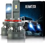 BEAMTECH 9005 Bulbs, HB3 G-XP Chips Canbus Ready Fog Light 22000LM 120W High Power 6500K Xenon White 360 Degree Lighting Plug N Play, Pack of 2