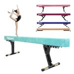 FBSPORT 8ft Adjustable Balance Beam: High and Low Floor Beam Gymnastics Equipment for Kids/Adults,Gymnastics Beam for Training,Practice, Physical Therapy and Professional Home Training with Legs