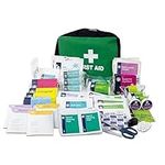 Lewis-Plast First Aid Kit Bag - 309 Piece Survival Kits - Safety Essentials for Travel Car Home Camping Work Hiking,Green