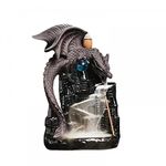 YYW Backflow Incense Holder Dragon and Castle Ceramic Waterfall Incense Burner Handicraft Incense Fountain Home Decor Yoga Zen（2）