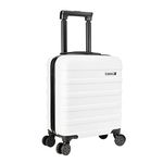 Cabin Max Anode Carry on Suitcase 45x36x20cm Lightweight Hand Luggage Suitable for Easyjet Under Seat (Polar White)