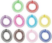 Glamlily 90s Zig Zag Circle Headbands with Teeth for Women (10 Colors, 20 Pack)