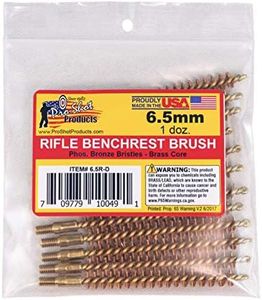 Pro-Shot Products 6.5mm Rifle Bore Brush Dozen Pack, Brass
