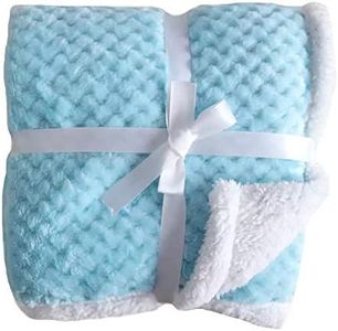 First Kick New Born Super Soft Baby Blanket Wrapper Sheet Cum Baby Blanket for Baby Boys, Baby Girls, Babies (100cm x 80cm, Sky Blue, Fleece, lightweight)