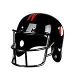 Boland 01393 – American Football Helmet for Adults, Super Bowl, Rugby, Sports, Headwear, Accessory, Themed Party, Carnival, black, one size