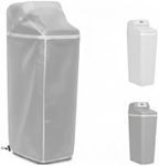 IndigoTempest9 Water Softener Cover with Split Zipper, Waterproof (19.5"W x 20.5" D x 47" H) Outdoor All-Weather Protection, Translucent Frosted PVC Soft Material