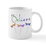 CafePress Believe...Dragonflies Mugs 11 oz (325 ml) Ceramic Coffee Mug