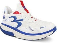 Gravity Defyer g-defy Energiya Cross Training Shoes for Men | Comfortable Orthopedic Shoes for Standing All Day | Patented VersoShock Technology | Wide Toe Box Red,White, Blue