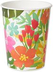 American Greetings Tropical Luau Party Supplies for BBQs and All Summer Parties, Reusable Party Cups (16 oz, 8-Count)