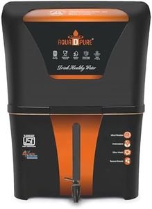 AQUA D PURE 4x Technology with Alkaline Purification, 10 Stage RO Water Purifier with UV, UF, TDS Adjuster and 12 Liter Storage Tank, Best for Home and Offices
