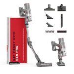 NUUK REN PRO Stick Cordless Vacuum Cleaner | 2X More Suction, 34kPa | Adaptive Suction Tech, Upto 60min Runtime | 180˚ Bending Flexistick™ | 8 Attachments for Home Use | Multi-Cyclone HEPA Filtration