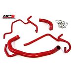 HPS 57-1328-RED Red Silicone Radiator Hose Kit Coolant