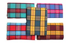 THARUNSHA ELITE Single Size Pure Cotton Blanket/Solapur Chaddar/Cotton Bedsheet for All Weather Daily use Checkered Multicolor (60x90 inches -) Set of 5