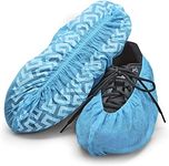 CKDCARES | 100 PCS Shoe Covers Non-Slip Thick Extra Disposable Boot Covers for Indoors and Outdoor, Fits All Shoes (One Size)