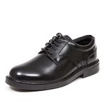 Deer Stags Men's Times Plain Toe Oxford, Black, 13 W