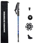 JAMUNESH Trekking Pole for Men Women Foldable Trekking Poles for Hiking Trekking Poles with Bag Hiking or Walking Sticks Trekking Poles for Camping Climbing (1 Pack, Blue)