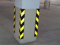 Column Guard pack-2 No Pack 800 Mm Heigh with Reflective Strips-UNNATHI