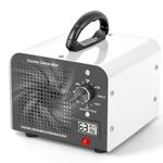 Ozone Generator, 60000 mg/h High Capacity Ozone Machine, Air Purifier with Temperature Humidity Display for 320㎡ Room, Odor Eliminator for Home, Car, Office, Smoke, Pet Odours