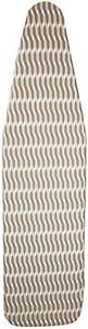 HOMZ Premium Standard Width Ironing Board Cover and Pad, Taupe/Brown/White Pattern