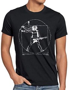 Style3 Da Vinci Rock, Camiseta para Hombre, Negro, M