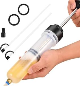 Oil Fluid Extractor 200cc Automotive Fluid Extractor Pump with Hose Car Fuel Change Evacuator Manual Fuel Suction Vacuum Filler for Transmission Antifreeze Gear Oil Brake Fluid Changes Extraction Fill