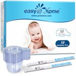Easy@Home 50 Ovulation Tests Strips: LH Tests with Urine Cups - Accurate Fertility Predictor Kit for Women