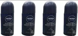 NIVEA DEEP IMPACT FRESHNESS (PACK OF 4) Deodorant Roll-on - For Men (200 ml, Pack of 4)