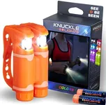 Knuckle Lights Colors – Night Running Lights for Runners and Walkers. Bright Flood Beams Light Your Entire Path. Great Dog Walking Light and Running Flashlight (Orange)