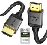 Silkland 4K@120Hz HDMI®2.1 Cable 2M Certified, [8K@60Hz, 4K@144Hz, 2K@240Hz] Ultra High Speed HDMI® Cable 48Gbps Upgrade Braided, VRR, HDR, eARC, HDCP2.3, Compatible for Xbox Series X/PS5/PS4/TV