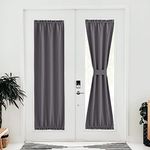 NICETOWN Grey Curtains for Sliding 