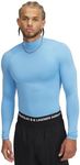 Under Armour Men's ColdGear Armour Compression Mock, (475) Carolina Blue/White/White, 4X-Large Tall